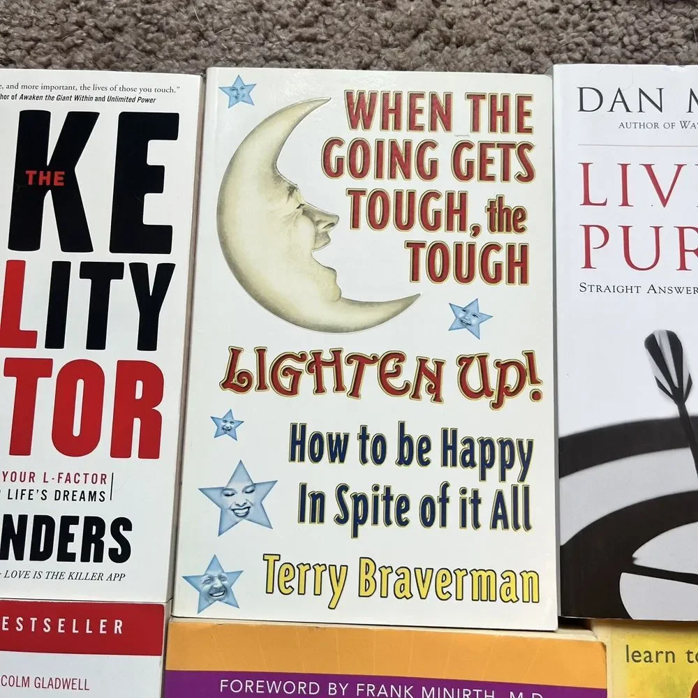 Personal Development‎ Book Lot of 6 Optimist Anger Trap Drive Likeability Factor